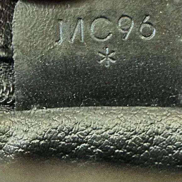 CELINE Macadam Clutch Handbag Black Brown Triomphe Leather Unisex Vintage 90s - Picture 16 of 16